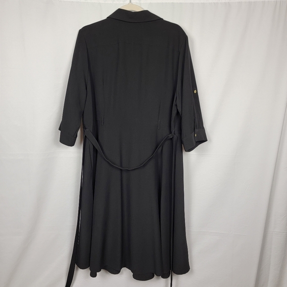 Sharagano Black Button-Down Dress NWOT #2629 - Picture 8 of 13